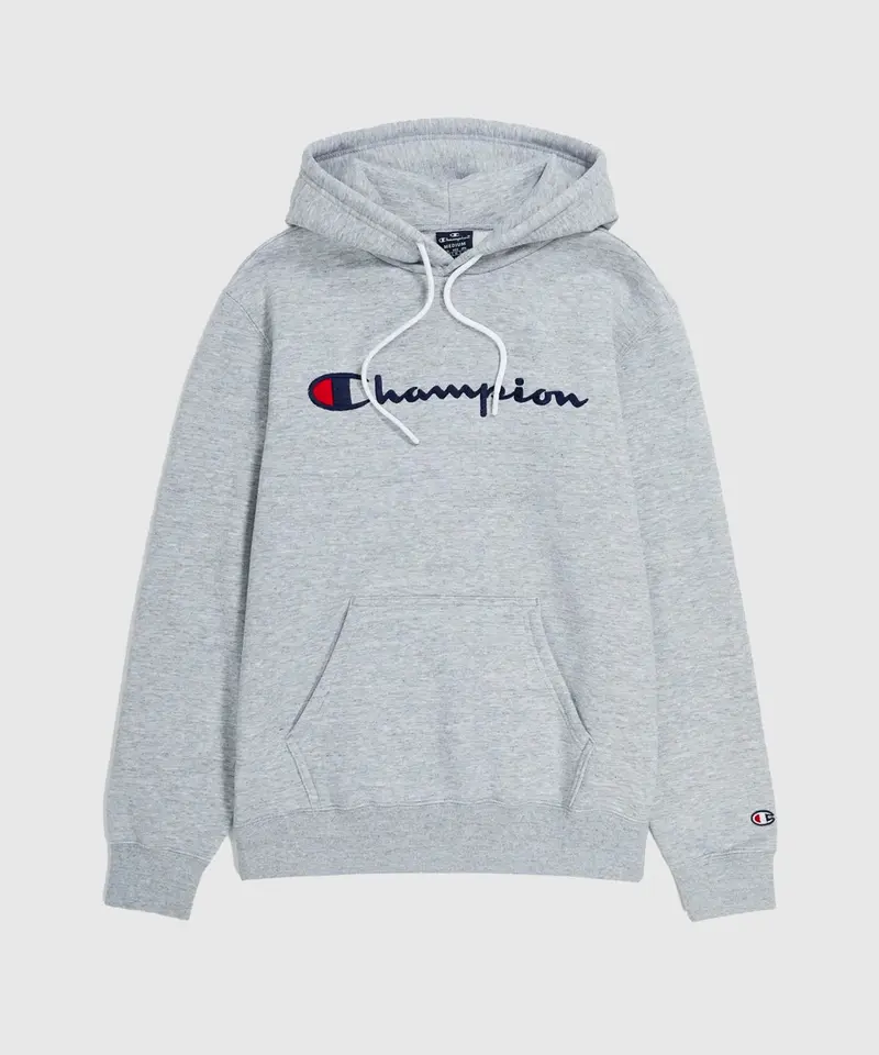 Sweatshirt À Capuche Champion Legacy Logo Brodé – Gris