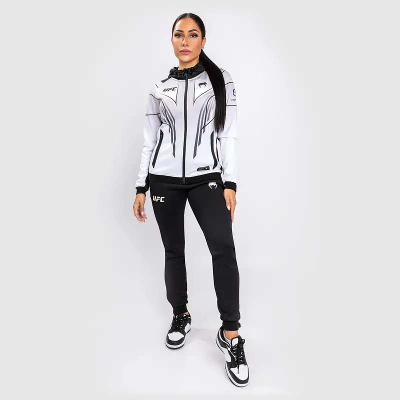Sweatshirt à Capuche Femme UFC Venum Authentic Fight Night 2.0 - Blanc