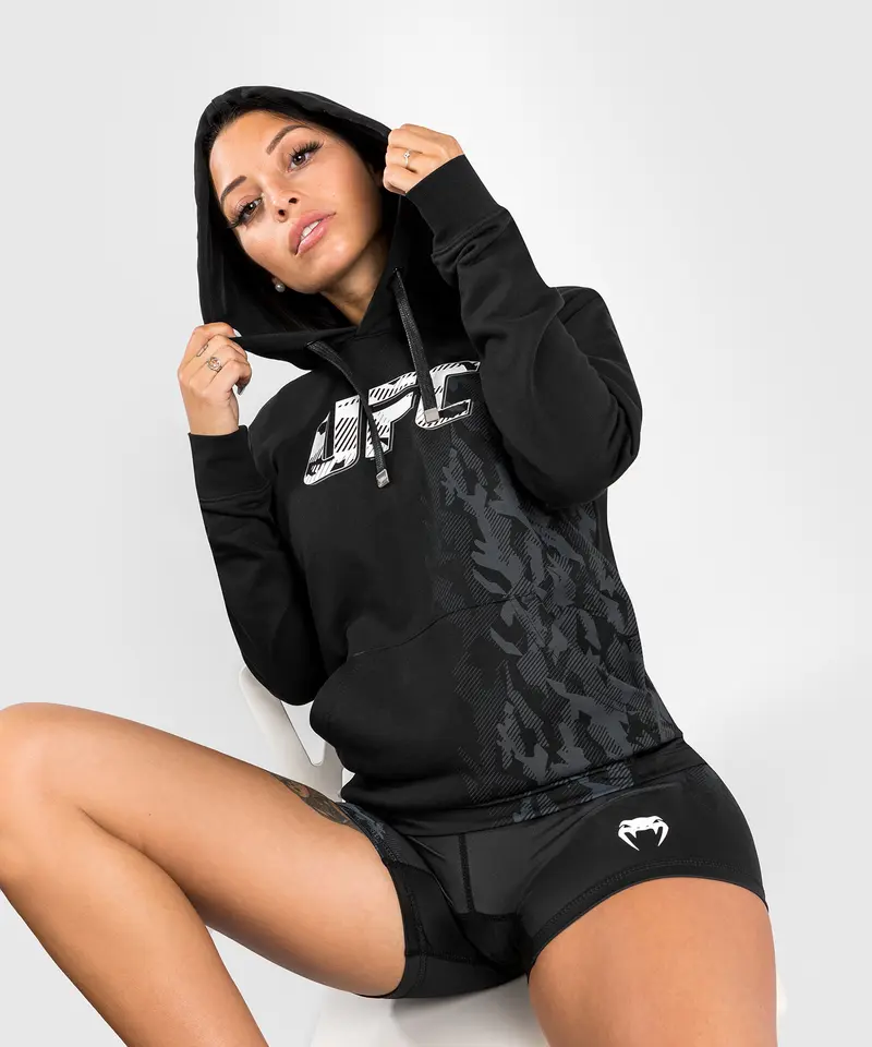 Sweatshirt à Capuche Femme UFC Venum Authentic Fight Week - Noir