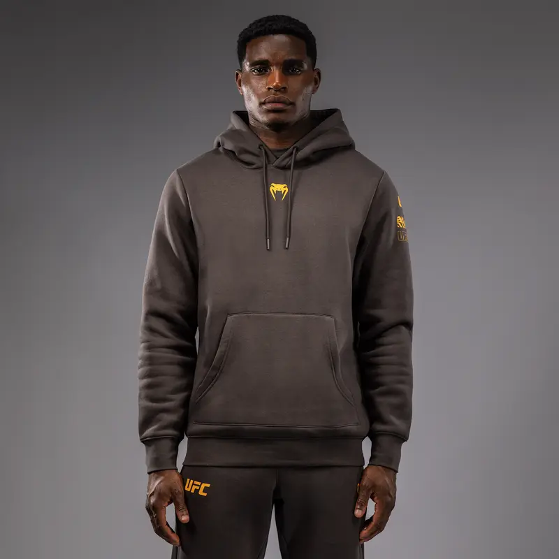 Sweatshirt à Capuche pour Hommes UFC Fusion by Venum Fight Week - Marron Terrestre