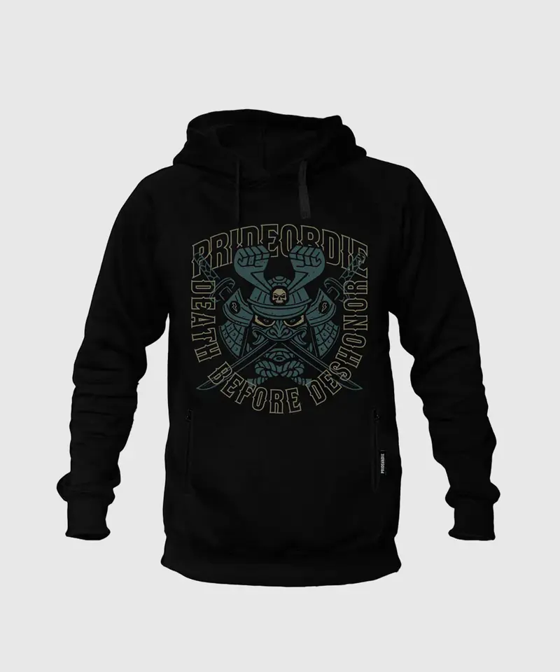 Sweatshirt À Capuche Pride Or Die Samuraï - Noir