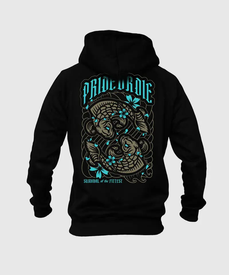 Sweatshirt À Capuche Pride Or Die Survival Of The Fittest - Noir