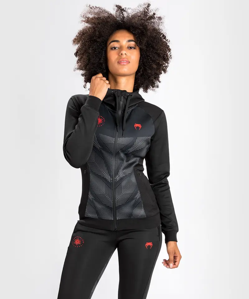 Sweatshirt à Capuche Venum Phantom - Pour Femme - Noir/Rouge