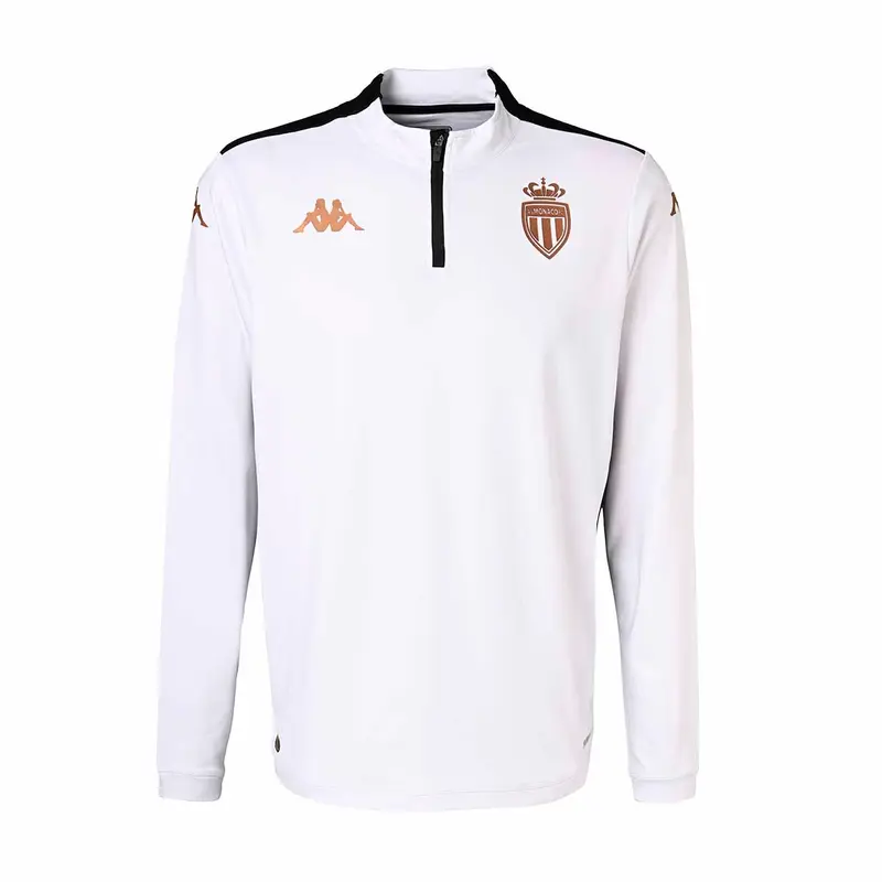 Sweatshirt Ablas Pro 8 AS Monaco 24/25 Blanc Homme