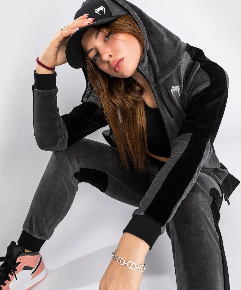 Sweatshirt Venum Camoline 2.0 Velvet - Pour Femmes - Gris/Noir
