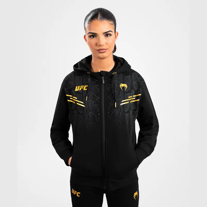 Sweatshirt zippé à capuche pour Femmes UFC Adrenaline by Venum Replica - Champion