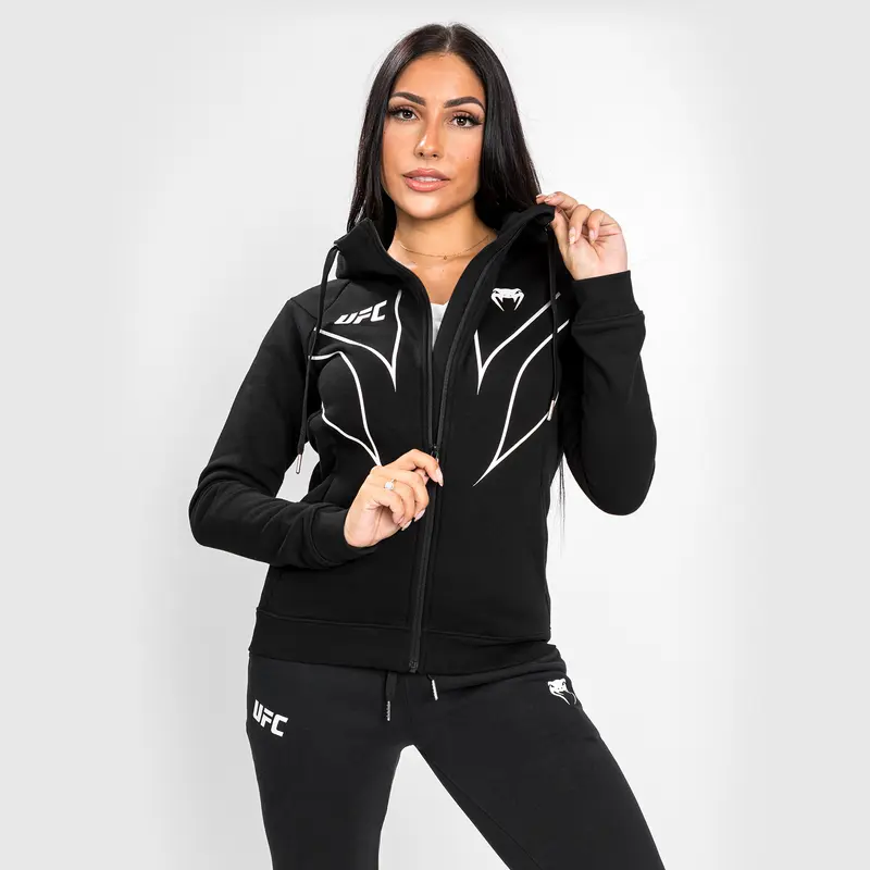 Sweatshirt Zippé Femme UFC Venum Fight Night 2.0 Replica - Noir