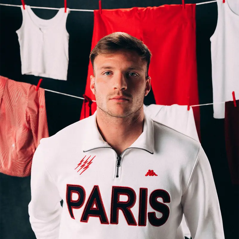 Sweatshirt Zizou Stade Francais Paris 25/26 Blanc Homme