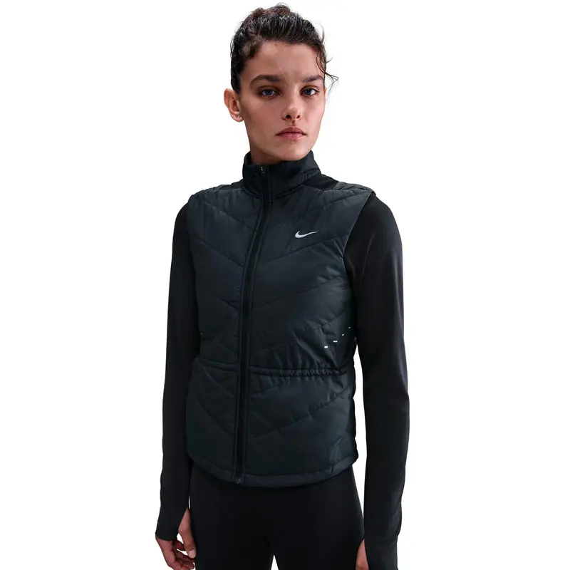 Swift Gilets de course Femmes - noir, argent