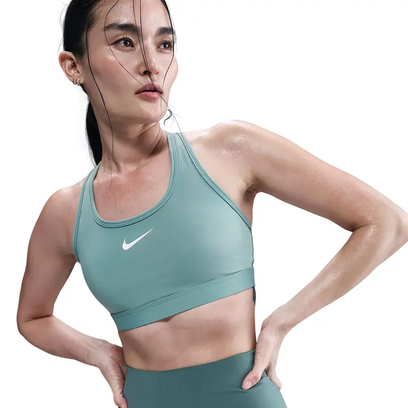 Swoosh Medium Support Soutien-gorge Sport Femmes-Sauge