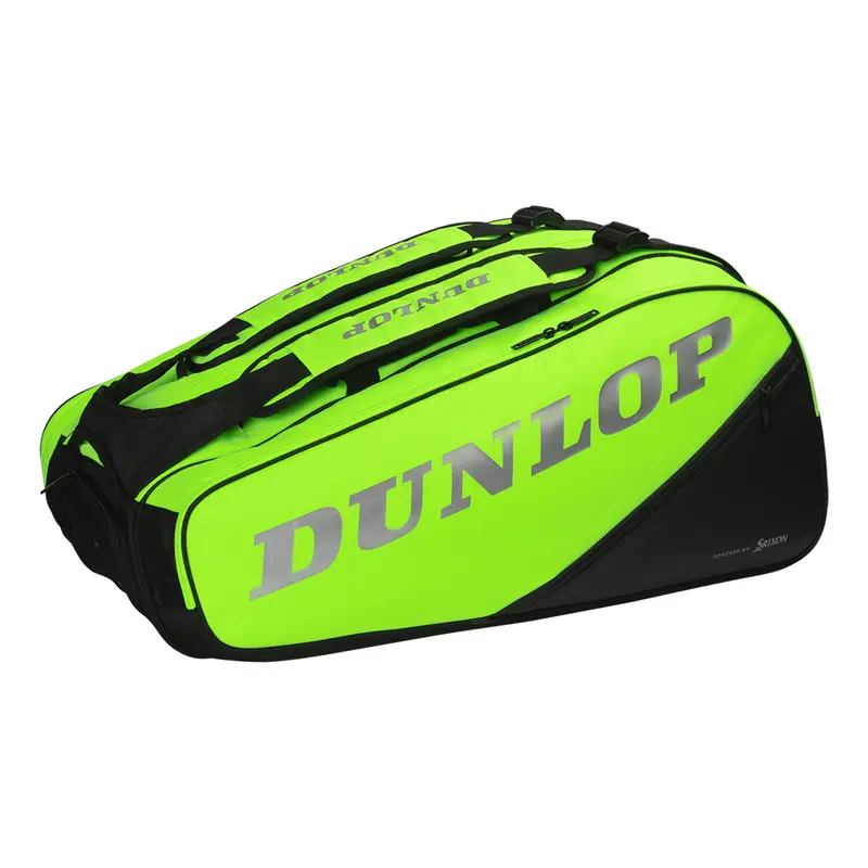 SX Performance Housse De Raquette Lot De 12-Vert Fluo,Noir