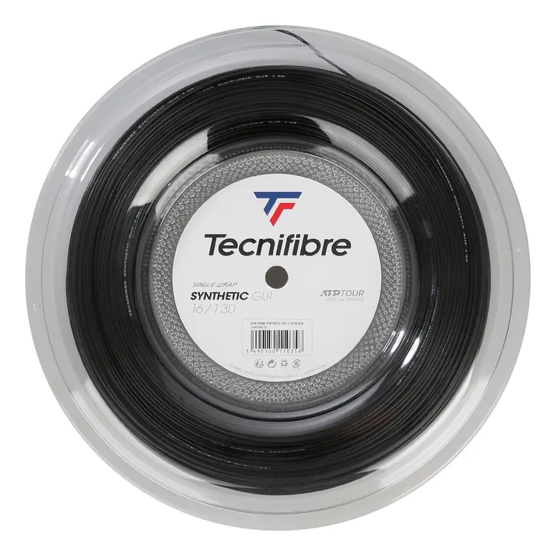 Synthetic Gut 200m Bobine Cordage-Noir