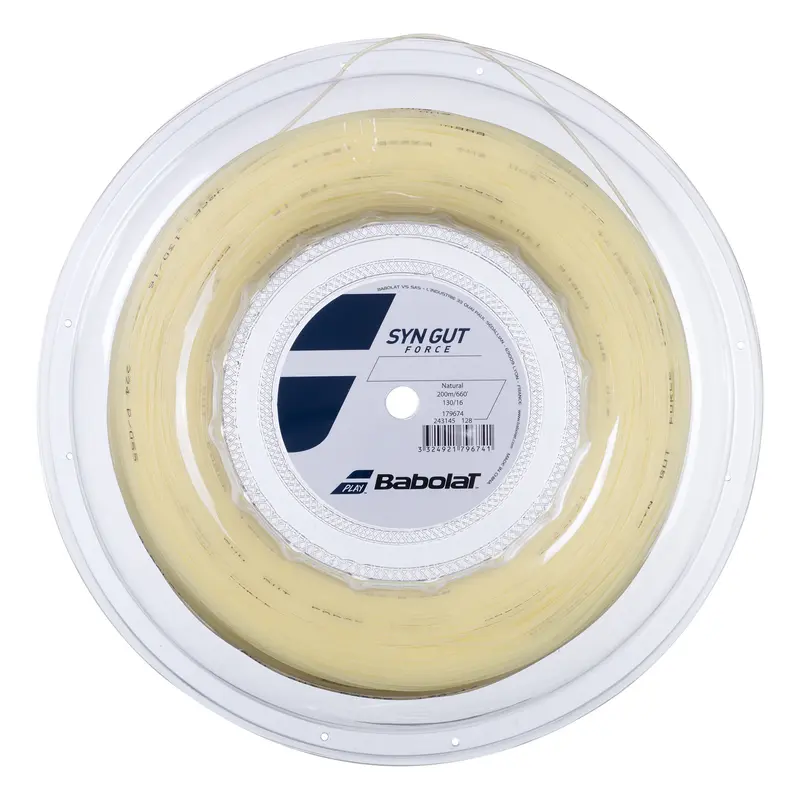 Synthetic Gut Force Bobine Cordage 200m-Écru