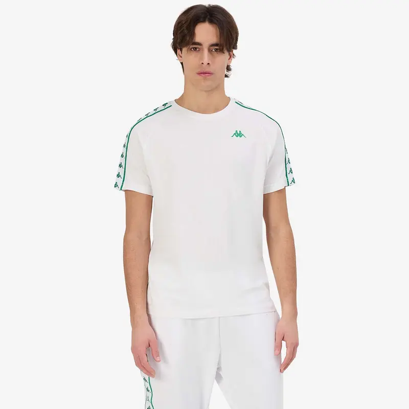 T-Shirt 222 Banda Coen Slim Blanc Homme