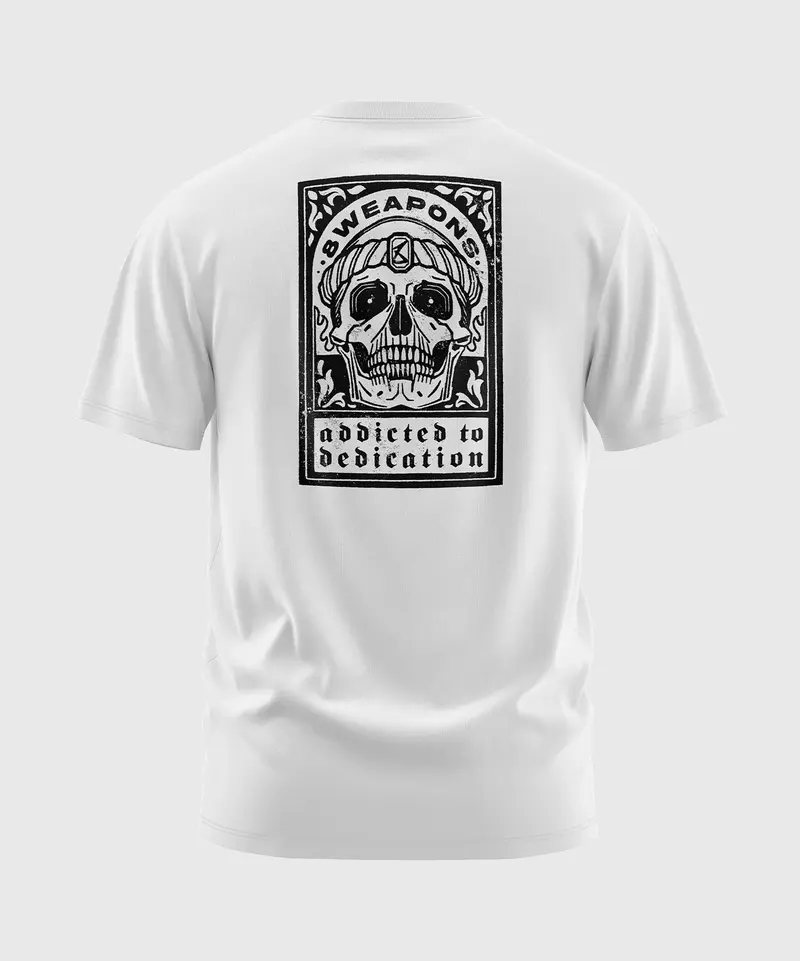 T-Shirt 8 Weapons Oversize Dedication - Blanc