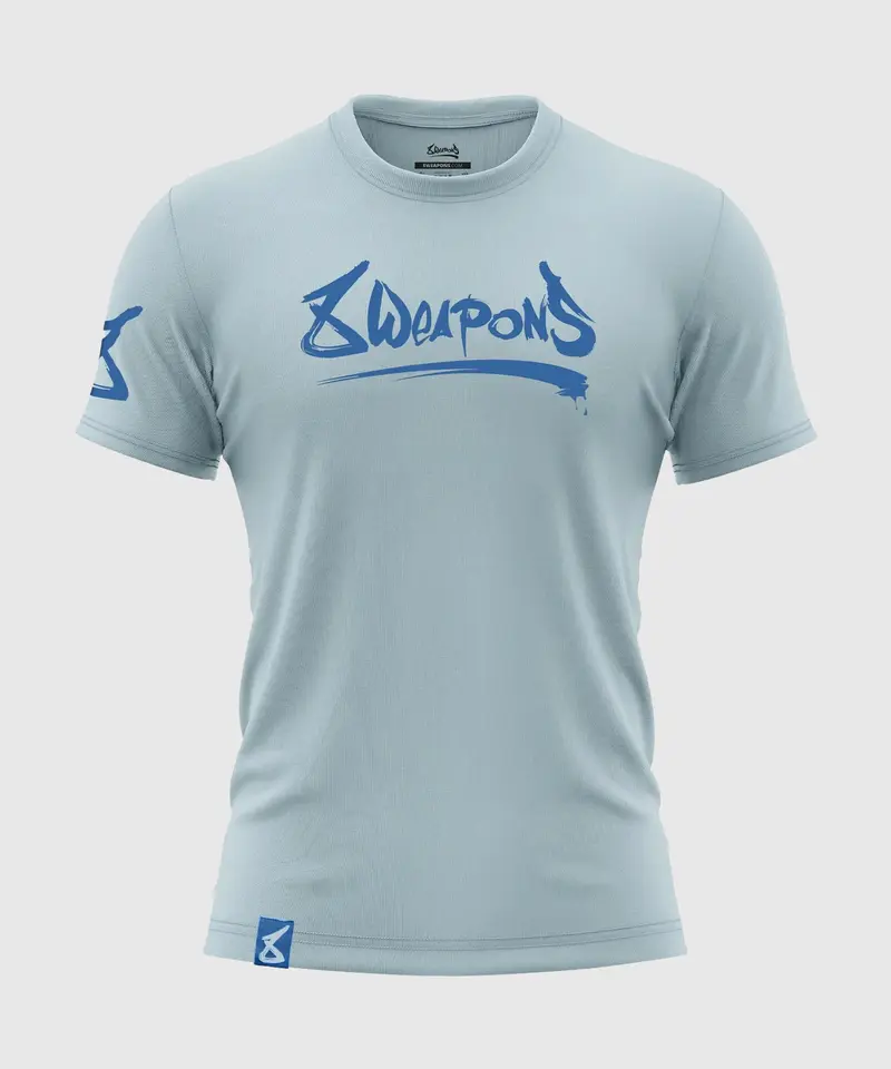 T-Shirt 8 Weapons Unlimited - Bleu Clair