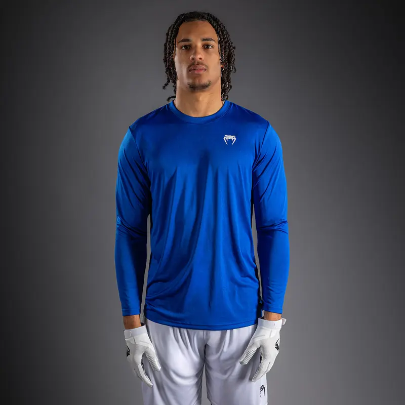 T-shirt à manches Longues Venum Lineup Performance - Bleu Royal/Blanc