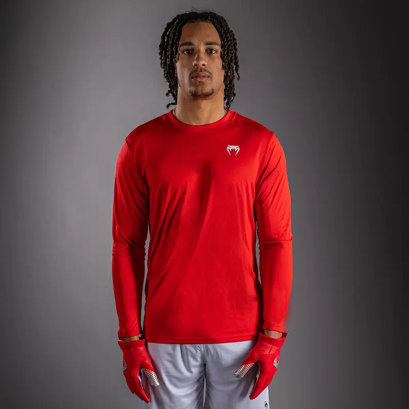 T-shirt à manches Longues Venum Lineup Performance - Rouge/Blanc
