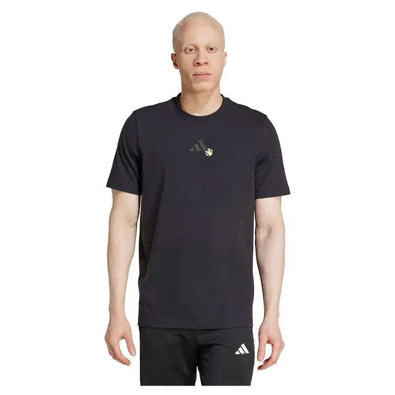 T-SHIRT ADIDAS HOMMES TENNIS JEU GRAPHIC NOIR