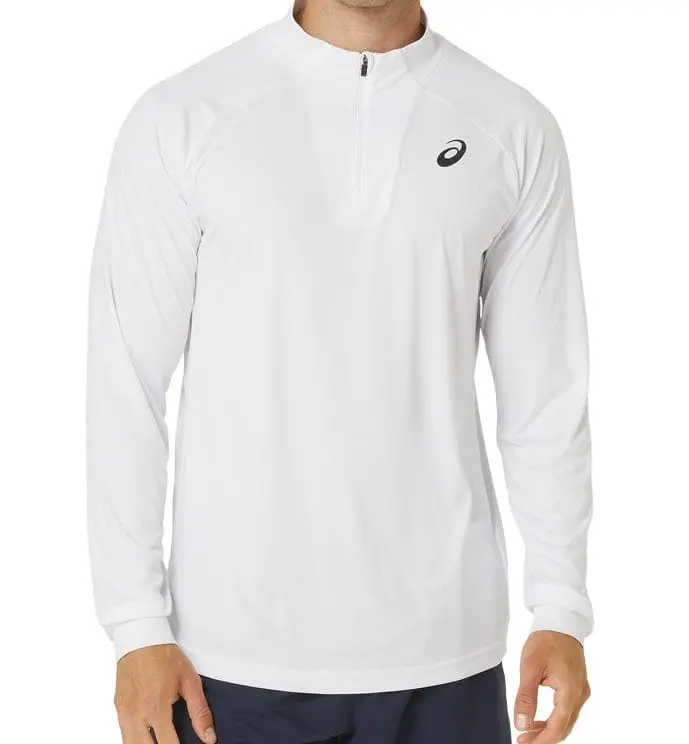 T-SHIRT ASICS COURT MANCHES LONGUES 1/4 ZIP