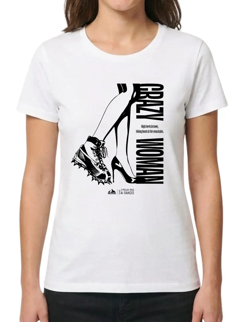 T-shirt Crazy Woman