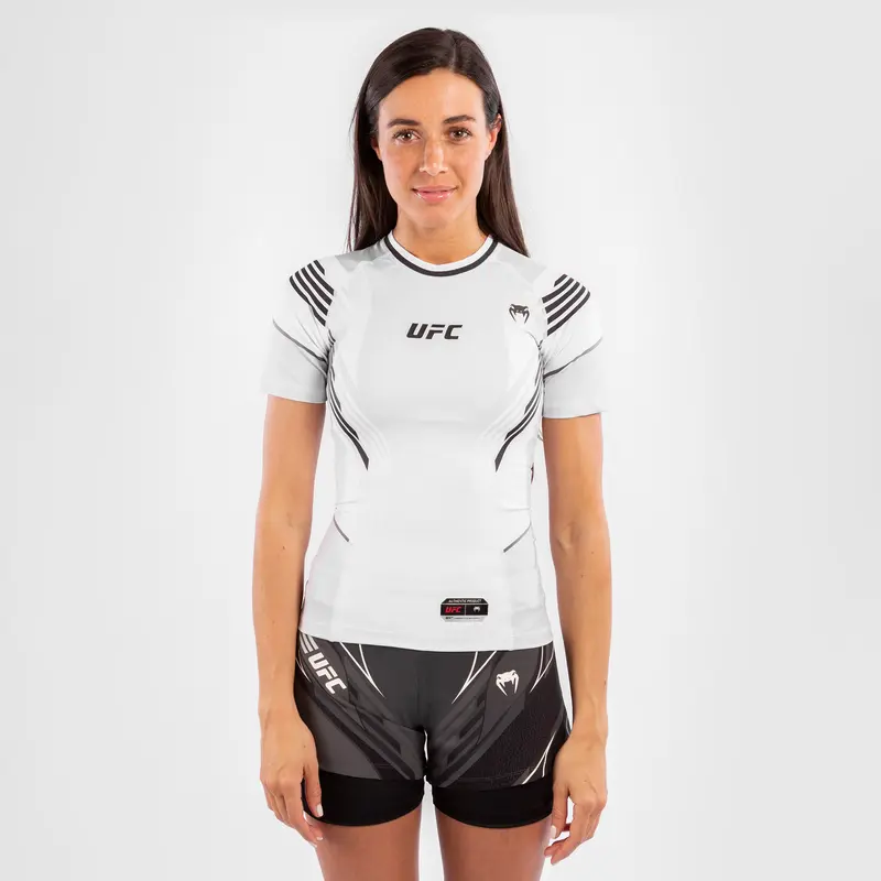 T-shirt de compression Femme UFC Venum Authentic Fight Night - Blanc