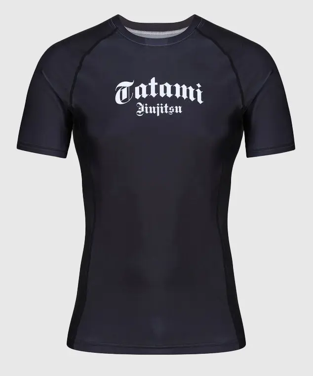 T-Shirt De Compression Tatami Fightwear Gothic Manches Courtes - Noir