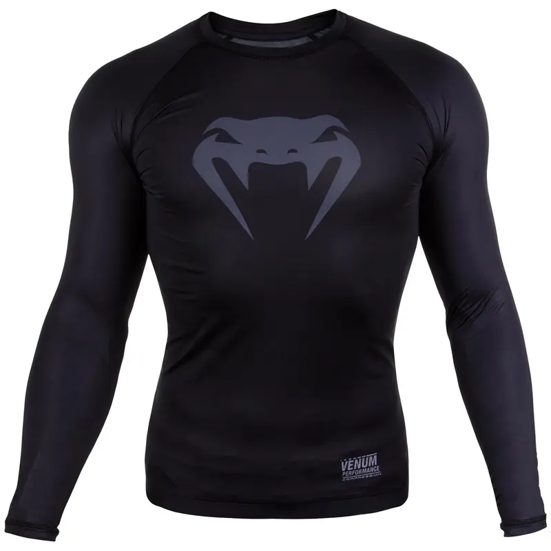T-shirt de compression Venum Contender 3.0 - Manches longues - Noir/Gris
