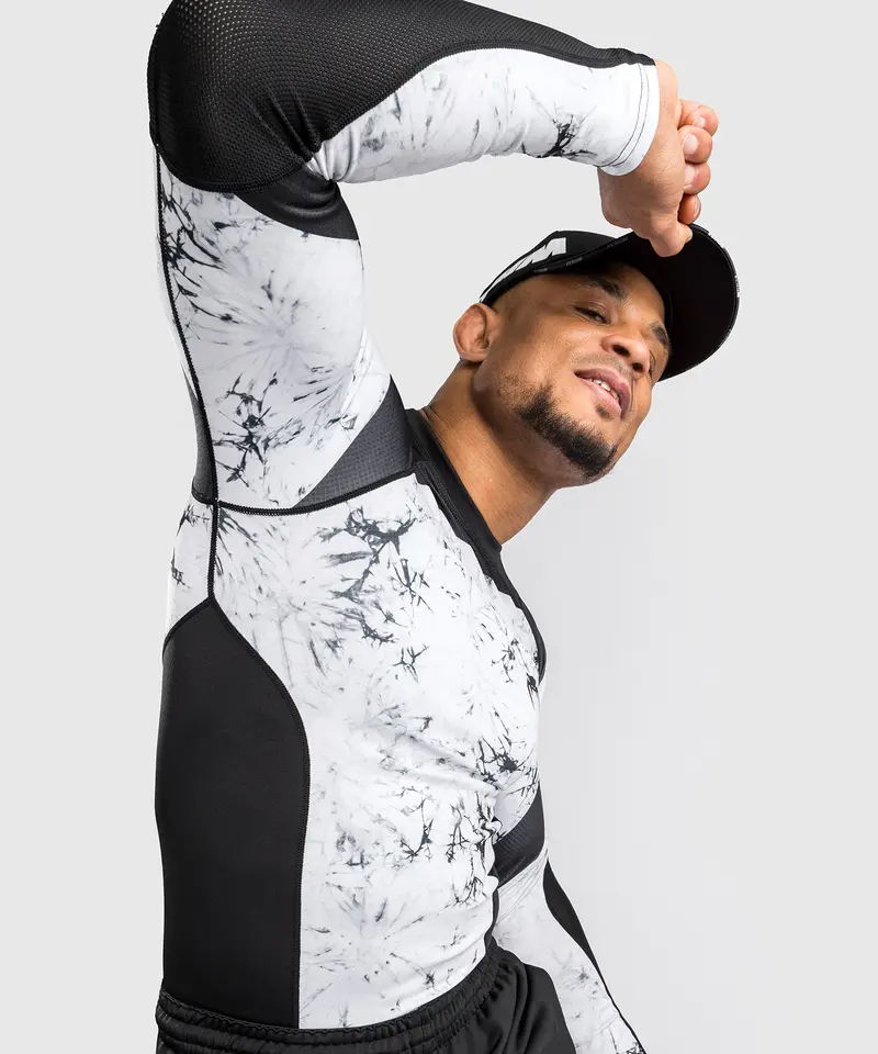 T-shirt de Compression Venum G-Fit Marble - Manches Longues - Marbre
