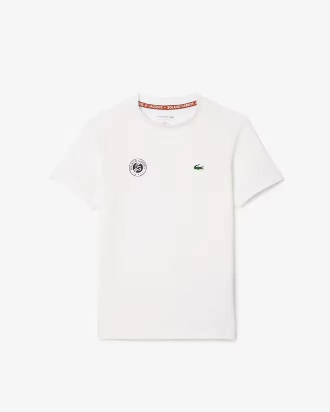 T-SHIRT DE TENNIS LACOSTE ROLAND GARROS ULTRA DRY JUNIOR