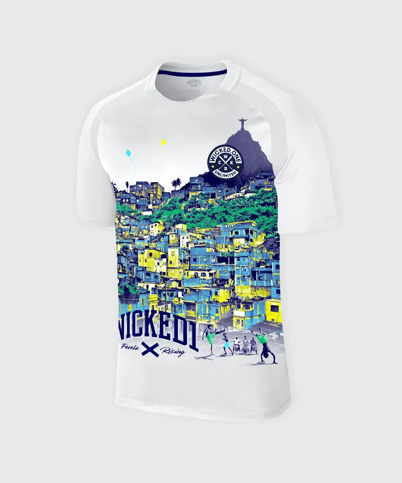 T-Shirt D'Entrainement Wicked One Favela Rising - Blanc