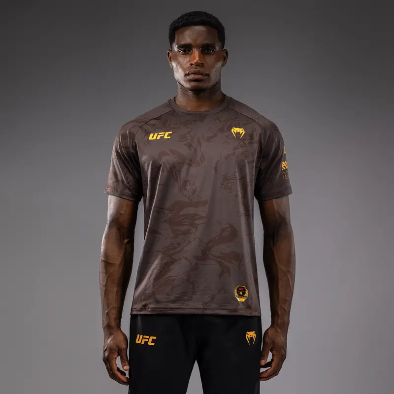 T-shirt Dry-Tech UFC Fusion by Venum Fight Week - Marron Terrestre
