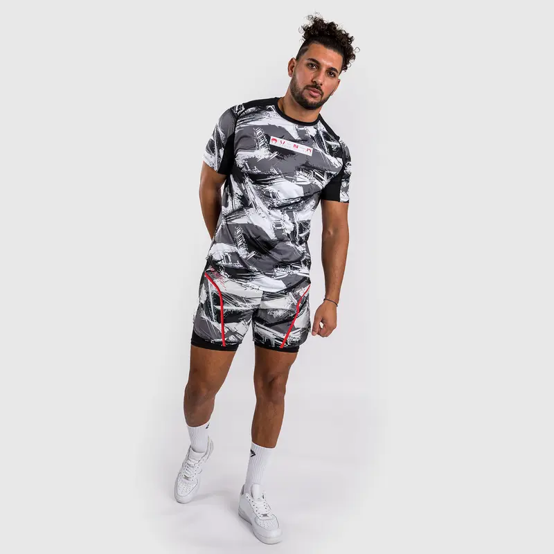 T-shirt Dry-Tech Venum Electron 3.0 - Gris/Rouge