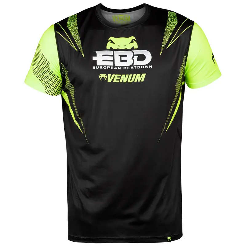 T-shirt Dry Tech Venum European Beatdown - Noir/Jaune Fluo