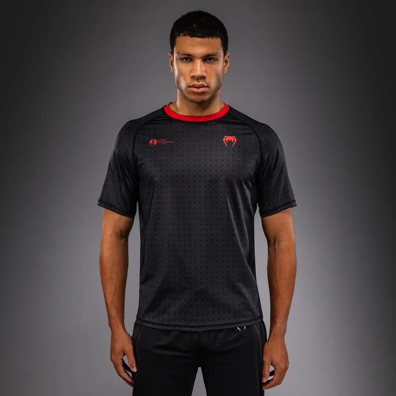 T-shirt Dry Tech Venum x Roger Gracie Signature - Noir/Rouge