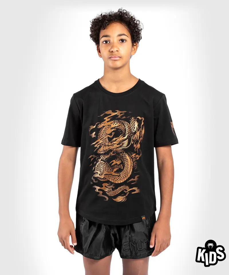 T-shirt Enfant Venum Dragon's Flight - Noir/Bronze
