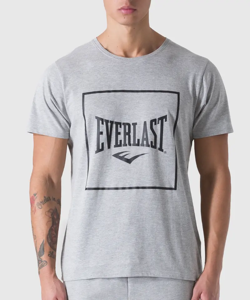T-Shirt Everlast Regular Square - Gris Chiné