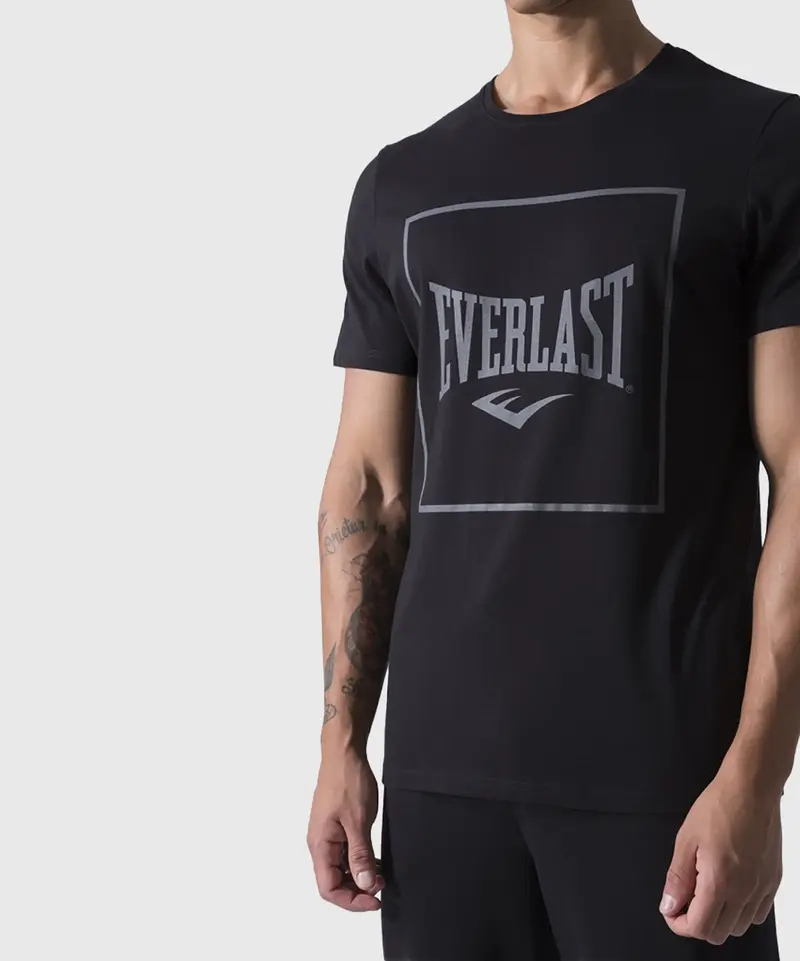 T-Shirt Everlast Regular Square - Noir