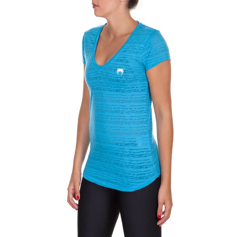 T-shirt Femme Col V Venum Essential - Bleu