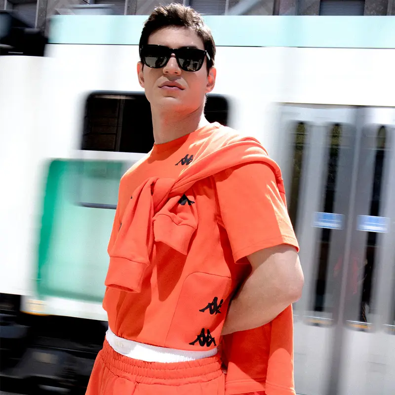 T-Shirt Irateko Orange Homme