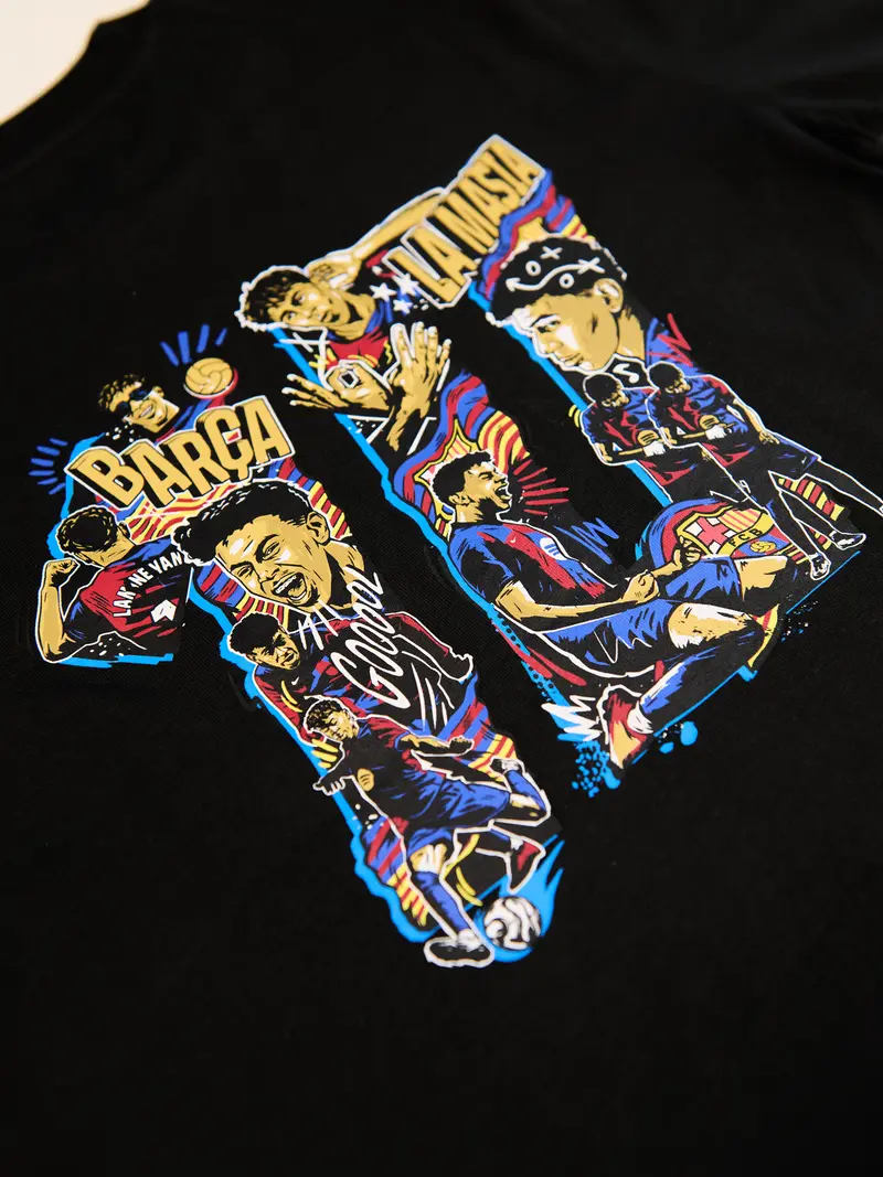T-Shirt Junior Lamine Yamal Core Black Barça