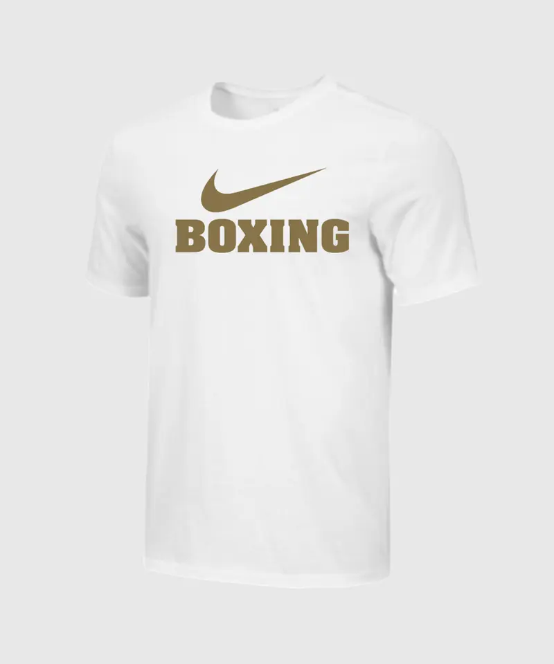 T-Shirt Nike Boxing Rawdacious - Blanc/Or Metallic