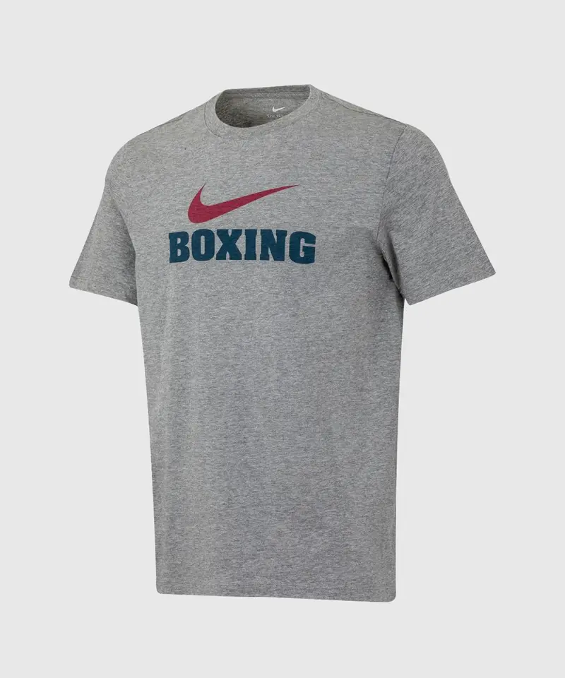 T-Shirt Nike Boxing Rawdacious - Gris Foncé Chiné/Rouge