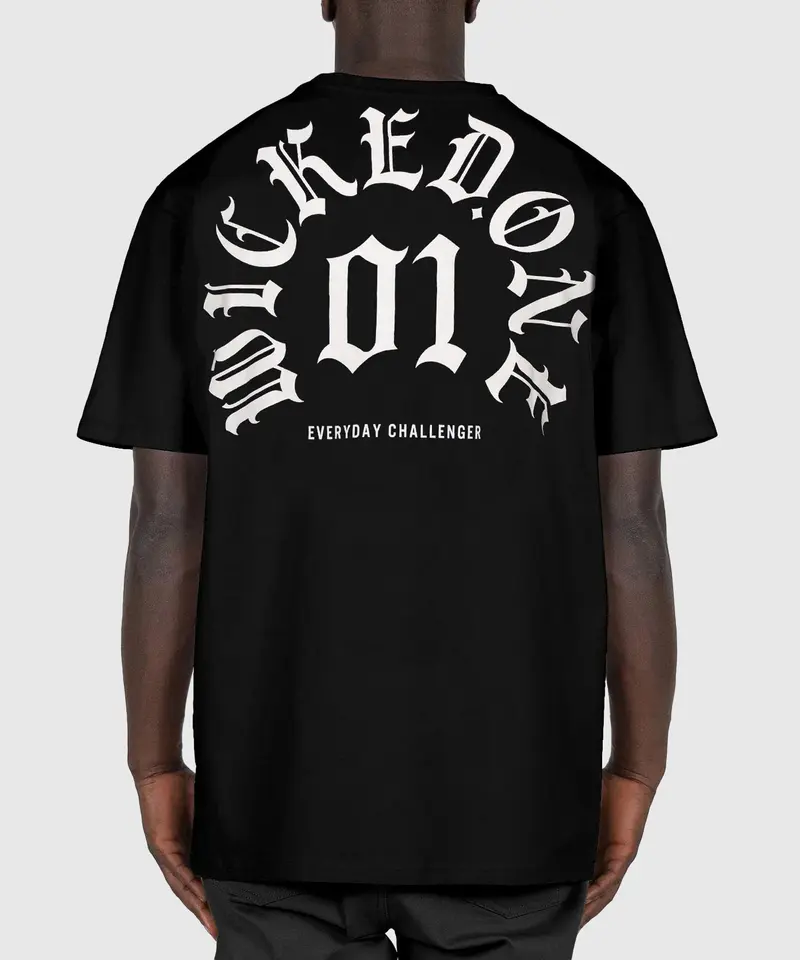 T-Shirt Oversize Wicked One Goat - Noir