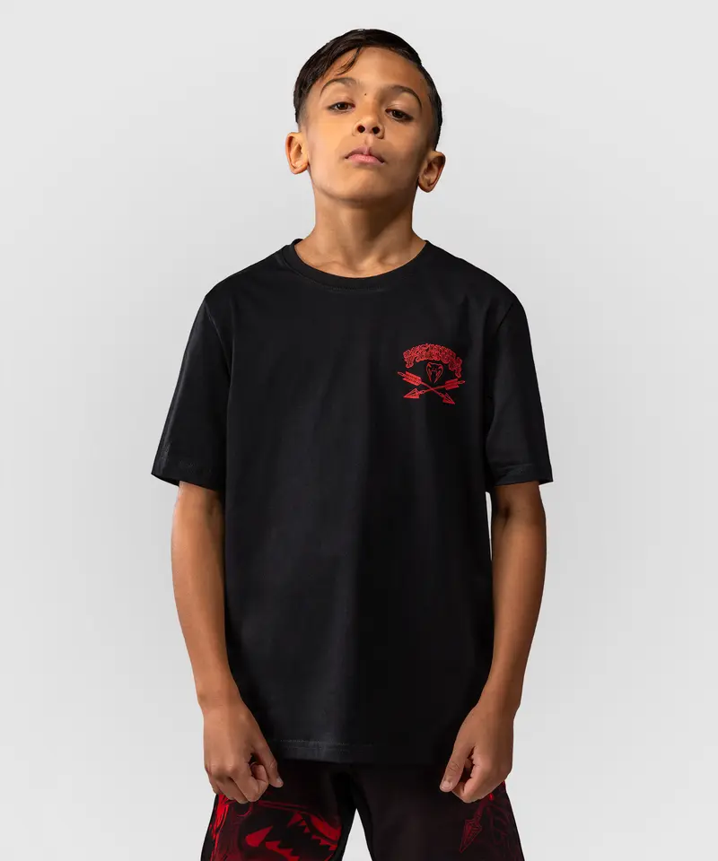 T-shirt Pour Enfants Venum Wolf Atak – Noir/Rouge