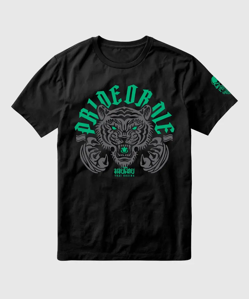T-Shirt Pride Or Die "Thaï Boxing" - Noir