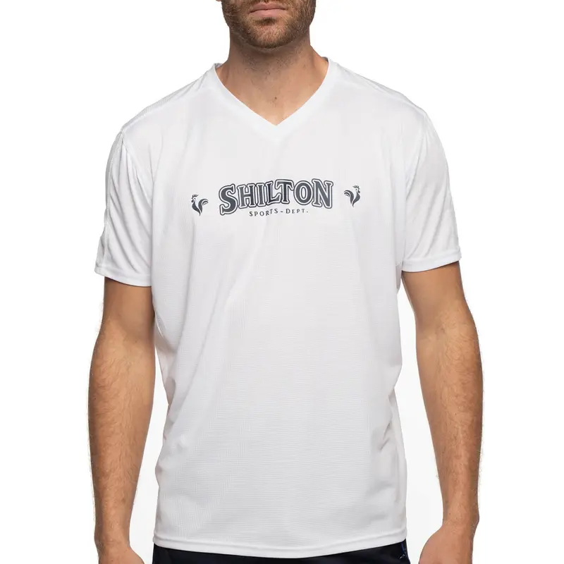 T-shirt sport col v