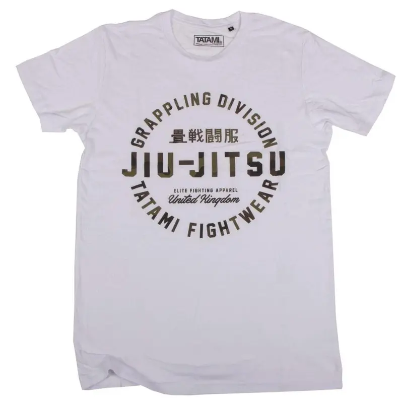 T-Shirt Tatami Official Jiu-Jitsu Camo - Blanc