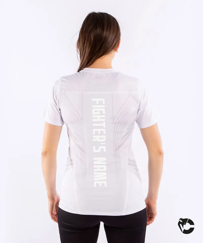 T-shirt Technique Femme Fighters UFC Venum Authentic Fight Night - Blanc