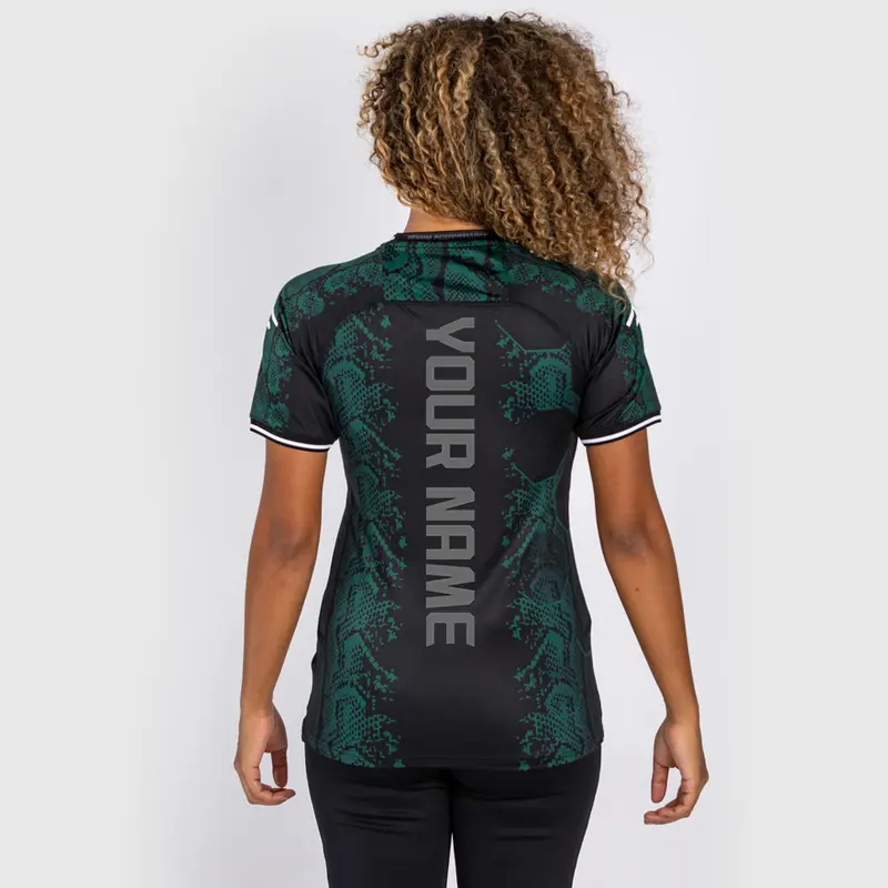 T-shirt Technique Personnalisé pour Femme UFC Adrenaline by Venum Authentic Fight Night - Emerald Edition - Vert/Noir